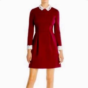 Ted Baker Shealah Embroidered Collar Dress - Size 10 US